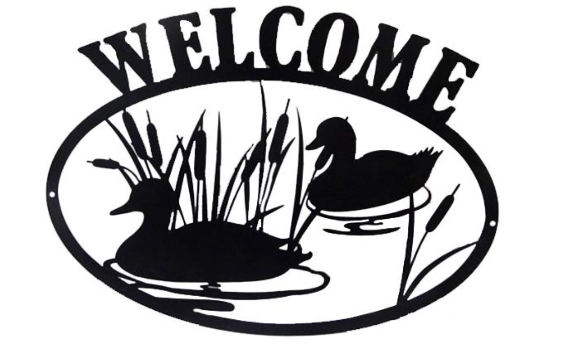 Loon or Duck Welcome Sign