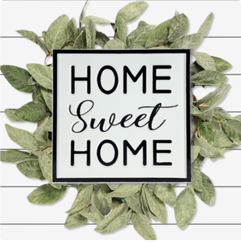 Home Sweet Home Enamel Look Sign
