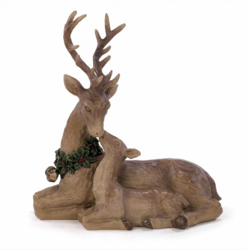 Sitting Deer Figurine