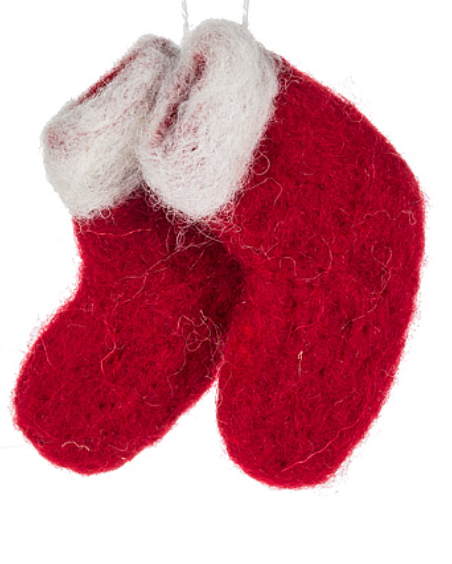 Mini Sock Pair Ornament