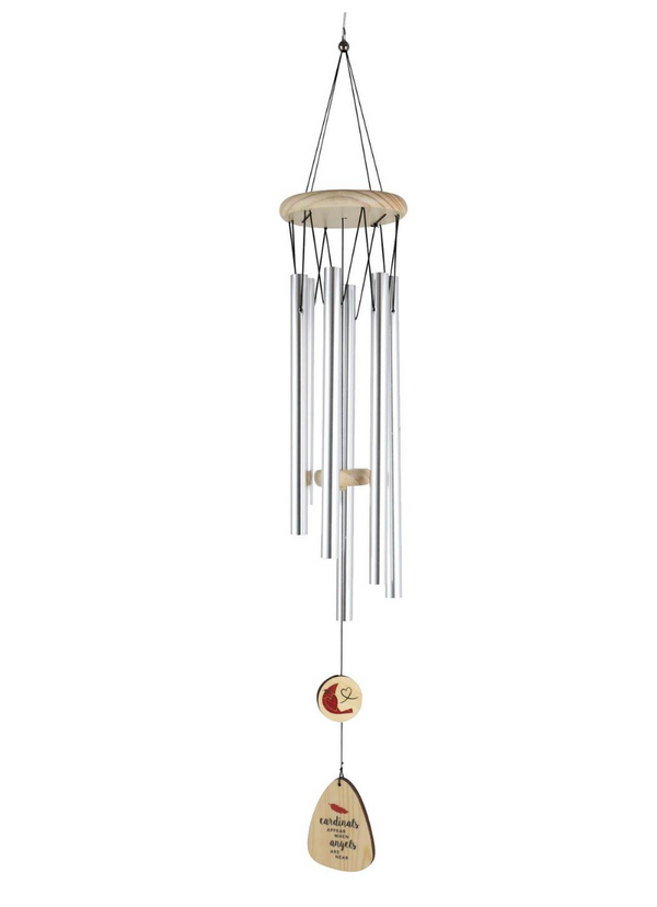 Caring Cardinal Wind Chimes