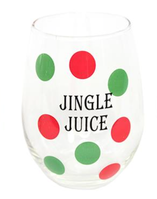 Christmas Stemless Wine Glasses