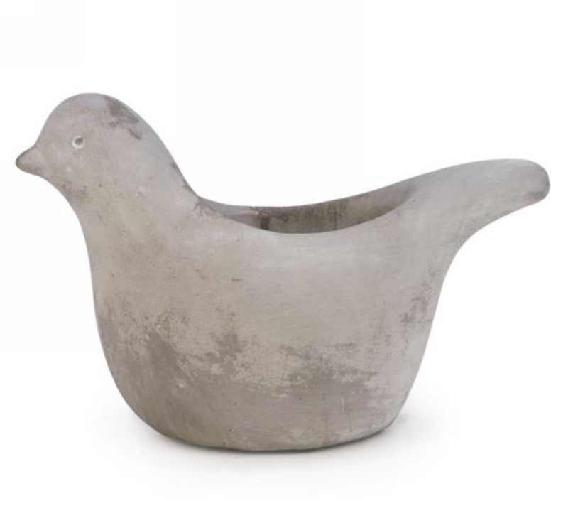 Grey Bird Pot