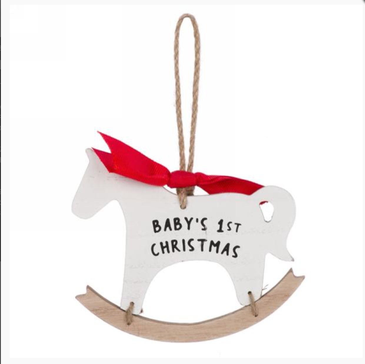 Rocking Horse Ornament-Red