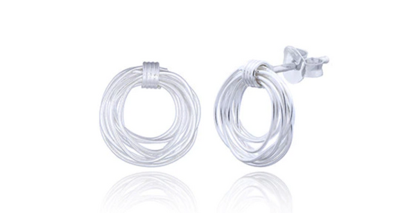 Wire Nest Stud Earrings