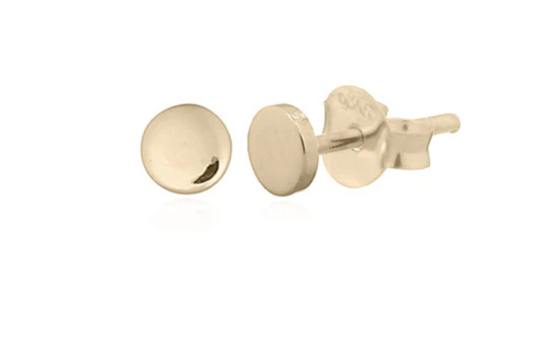 Plain hot sale gold studs