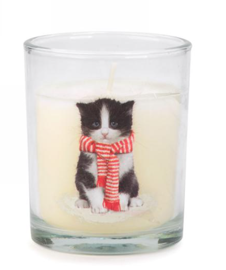 Cat Glass Scented Candle