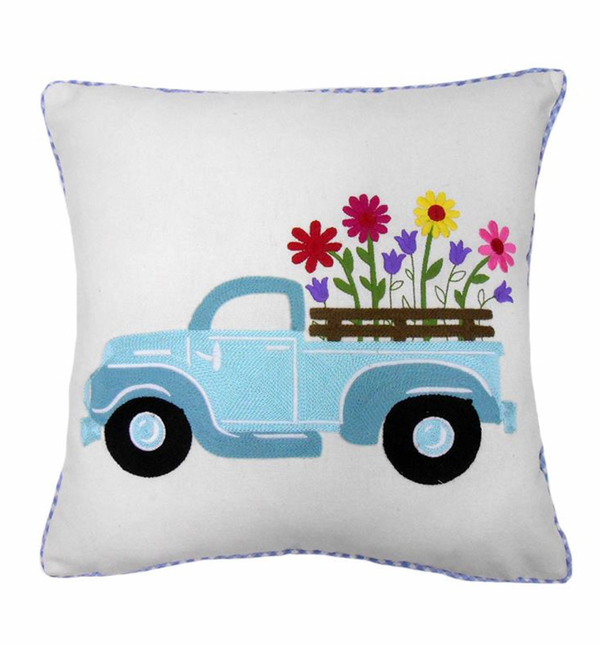 Spring Truck Pillow