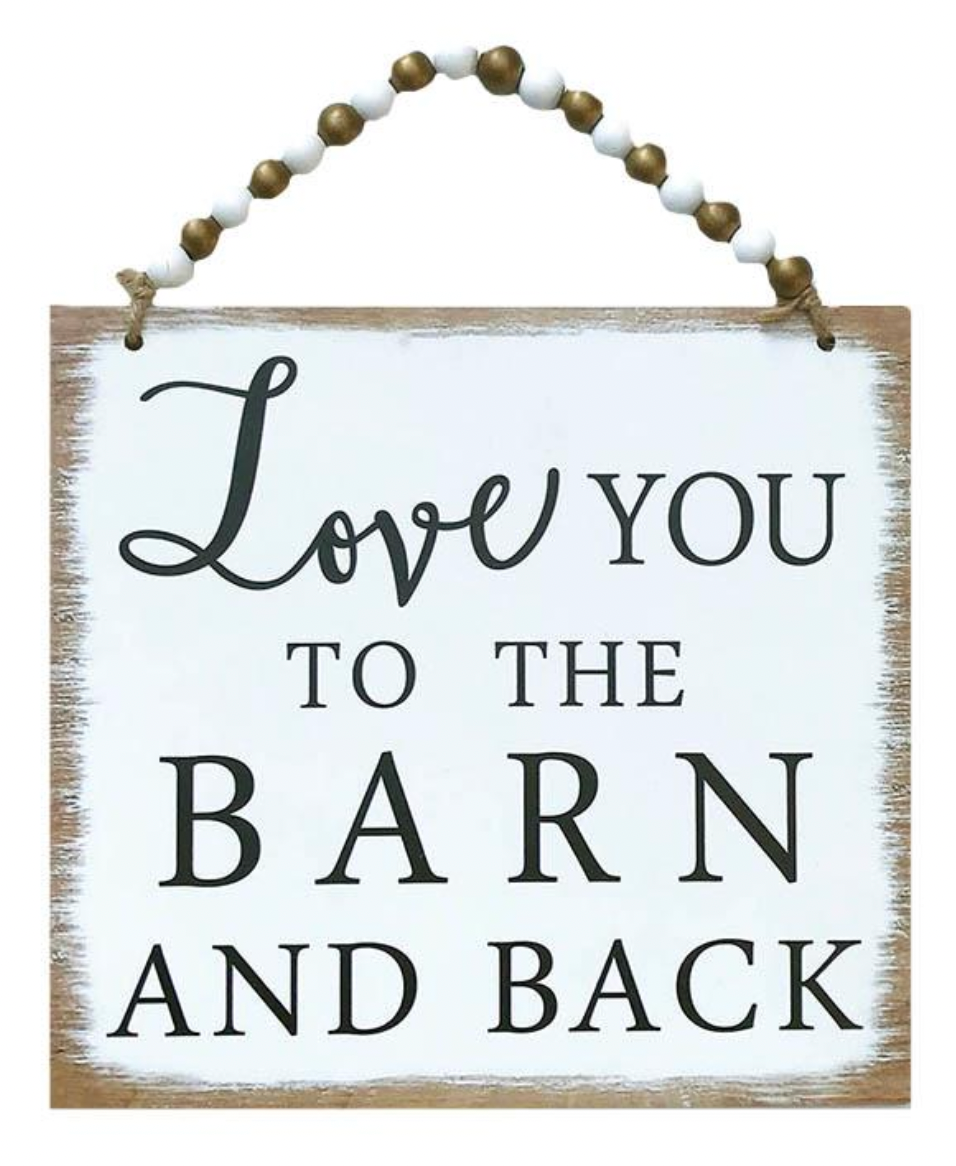 Barn and Back Sign