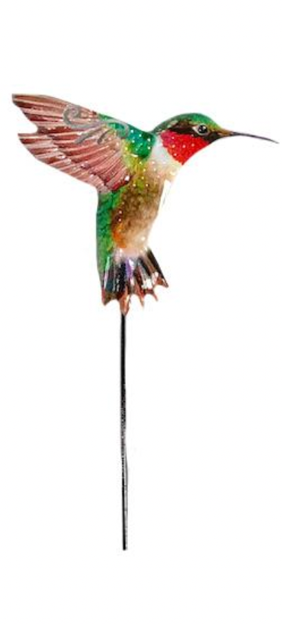 Hummingbird Garden Stake