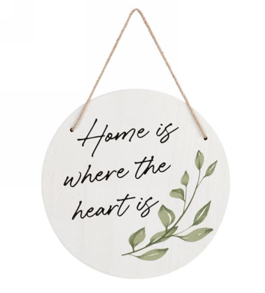 Home is Where Hanging Plaque