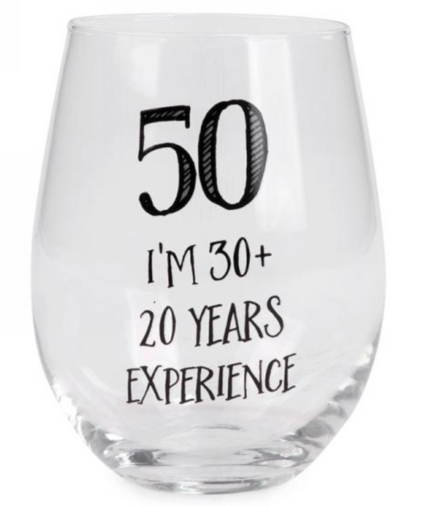 50 Years Wine Glass