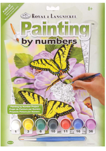 Royal & Langnickel Paint By Numbers: Swallowtail Butterflies