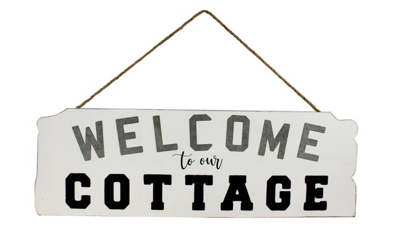 Welcome to the Cottage Sign