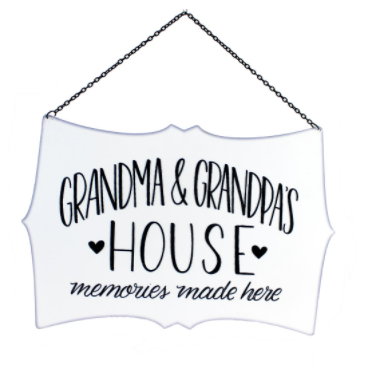 Grandma & Grandpa Hanging Sign