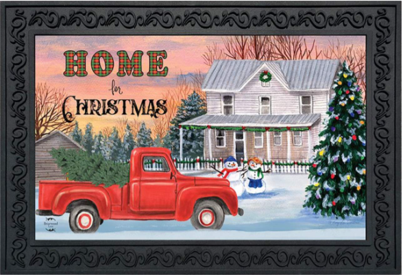 Home for Christmas Doormat