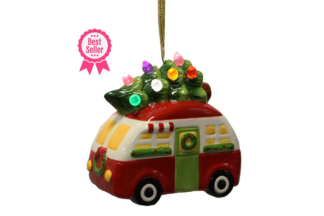 Camper & Tree Ornament