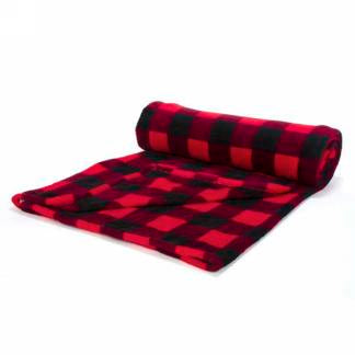 Red & Black Plaid Blanket