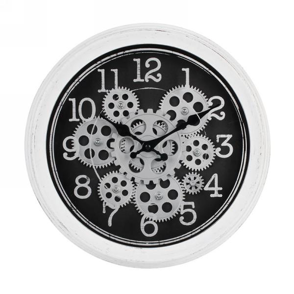 Clock with Gear Motif - 14" Diameter