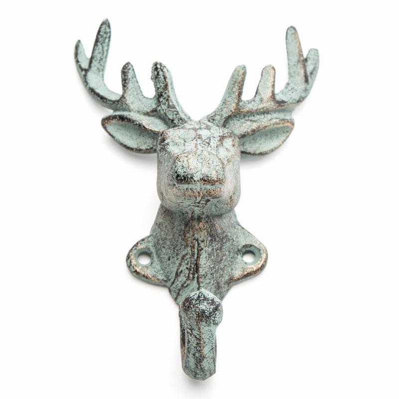 Cast Iron Deer Head Hook